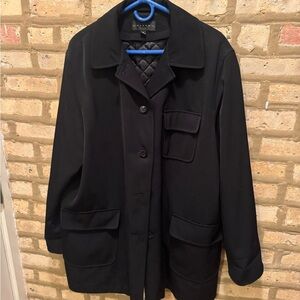 Gallery Black 3-in-1 Quilted Jacket w Removable Liner Size XL Mid-Thigh